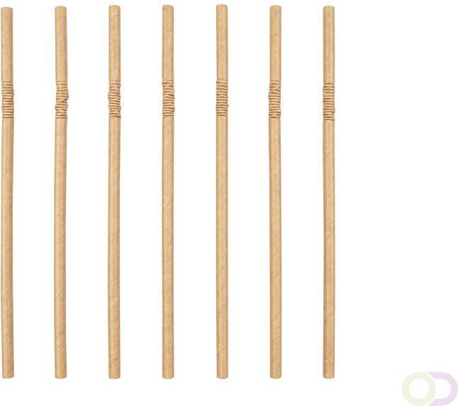 Office Rietje bruin 197mm Ã 6mm papier buigbaar 100% fair